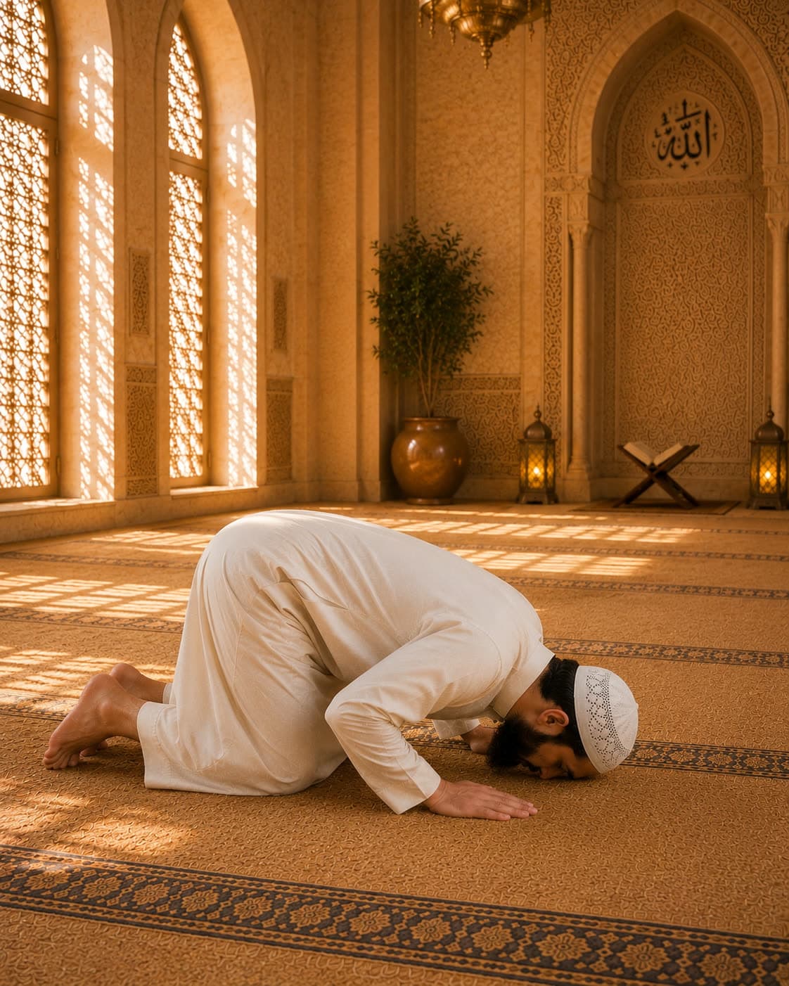 Sujud — prostrate