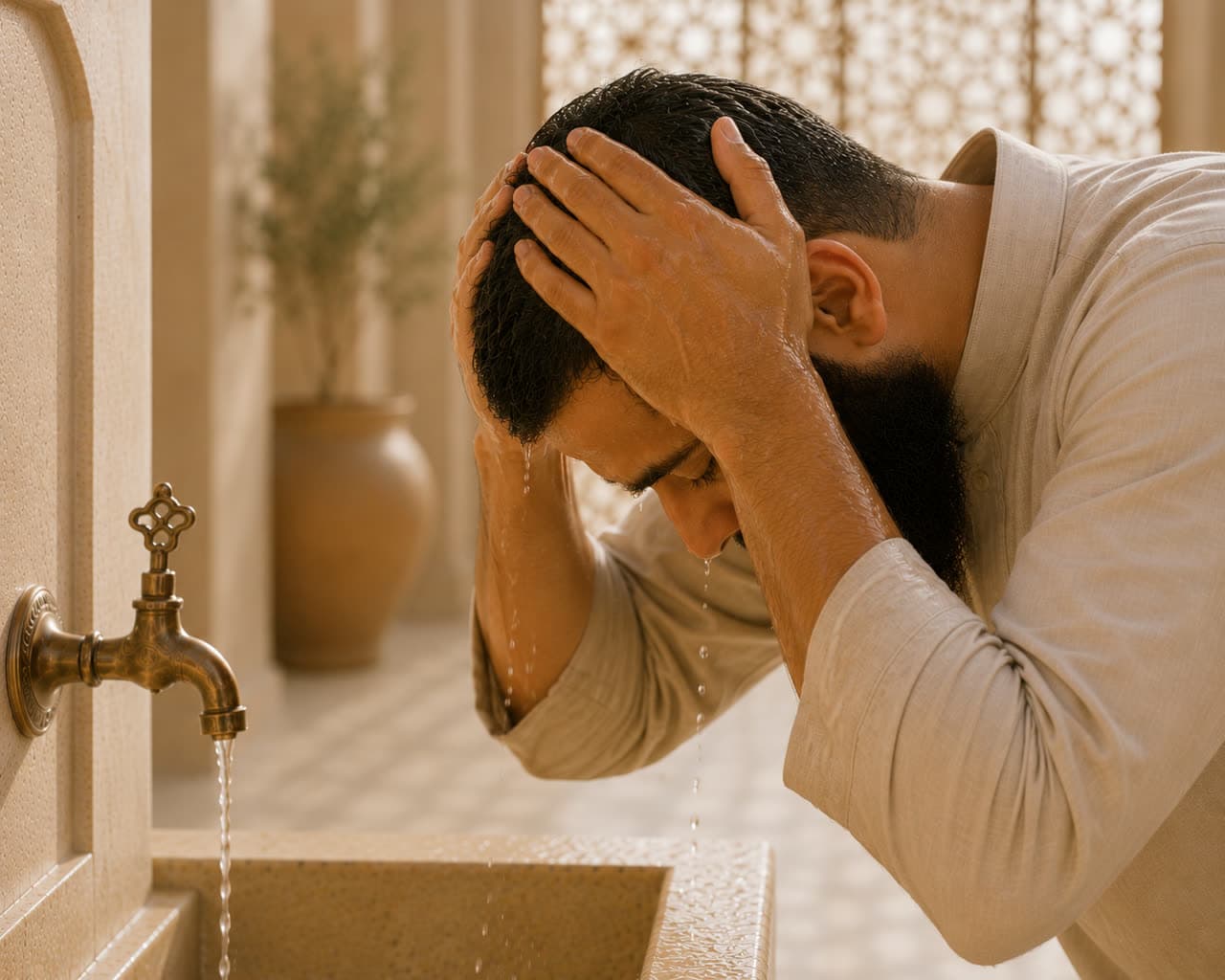 Wipe your head, once