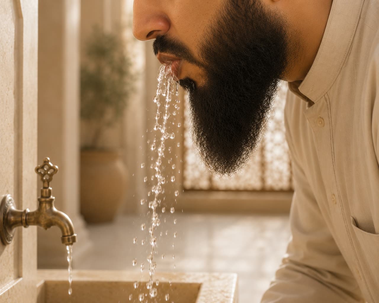 Rinse your mouth, three times