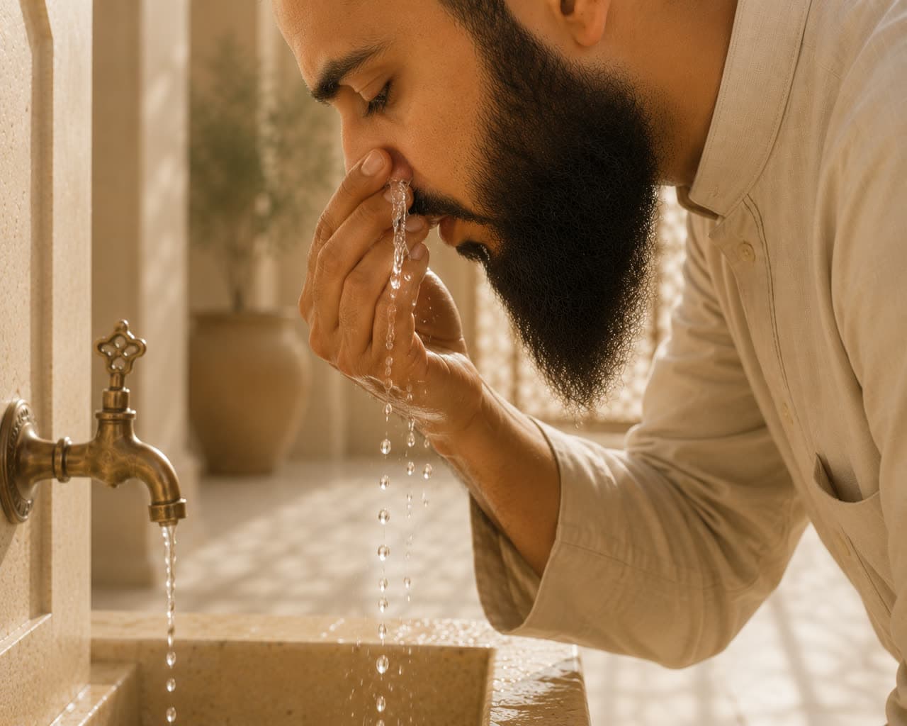 Rinse your nose, three times